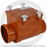 Клапан обратный канализационный коричневый Дн 200 б/нап с нержавеющей заслонкой, монтажным лючком HL 720.0
