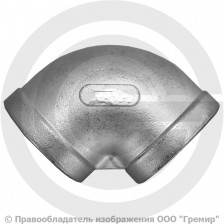 Отвод резьбовой (угольник) нержавеющий AISI 304 ВР (ВН) Ду-80 (3")