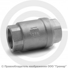 Клапан обратный осевой нержавеющий AISI 304 Ду-25 (1") Ру-40 ВР (ВН) (Т<230°С) NK-CS25/4