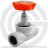Клапан запорный (вентиль) PP-R серый Дн 20 45гр внутренняя пайка VALFEX