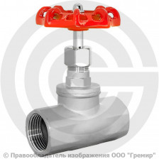 Клапан запорный (вентиль) нержавеющий муфтовый Ду-40 (1 1/2") Ру-40 ВР (ВН) (Т<180°С) NK-ZSm40/4
