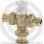 Клапан смесительный термостатический седельный Ду-25 ( 1") Ру-10 НР (НАР) Тр=+30...+65°С Kvs=5м3/ч (Т<85°С) с защитой R156-2 Giacomini