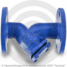 Фильтр магнитный сетчатый Y-образный чугунный фланцевый Ду-65 Ру-16 (Т<150°С) ФМФч Китай