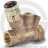Клапан балансировочный термостатический ручной бронзовый Ду-20 Ру-10 ВР (ВН) Kvs=1.8 м3/ч AHT Danfoss