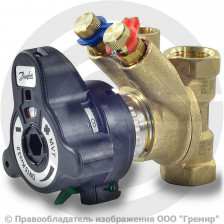 Клапан балансировочный ручной латунный Ду-40 Ру-20 ВР (ВН) Kvs=26 м3/ч с изм/нип без выхода MVT Danfoss