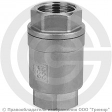 Клапан обратный осевой нержавеющий AISI 316 Ду-20 (3/4") Ру-40 ВР (ВН) (Т<200°С) D12 ABRA