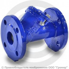 Клапан обратный шаровый чугунный фланцевый Ду-65 Ру-16 (Т<70°С) шар сталь+NBR 400D Zetkama