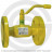 Кран газ стальной фланцевый Ду-150 Ру-16 L=350мм Broen Ballomax 11с10фт КШГ 70.003.150
