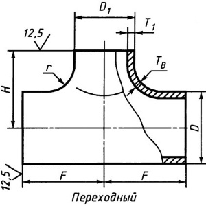 Тройники 09г2с переходные Тройники 09г2с переходные