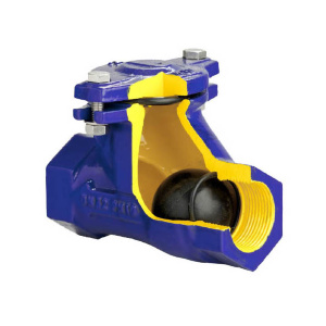 Клапан обратный шаровой муфтовый резьбовой ABRA D-022S-NBR G 2 1/2 Клапан обратный шаровой муфтовый резьбовой ABRA D-022S-NBR G 2 1/2