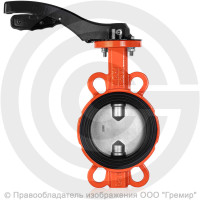Затвор дисковый поворотный межфланцевый с рукояткой Ду-100 Ру-16 EPDM с нержавеющим диском Helver VBS-131 Затвор дисковый поворотный межфланцевый с рукояткой Ду-100 Ру-16 EPDM с нержавеющим диском Helver VBS-131