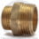 Ниппель латунный переходной НР (НАР) Ду 15-10 (1/2"-3/8") LD