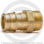 Муфта латунная для PE-X труб Дн 20-1/2" НР (НАР) GX107 Giacomini