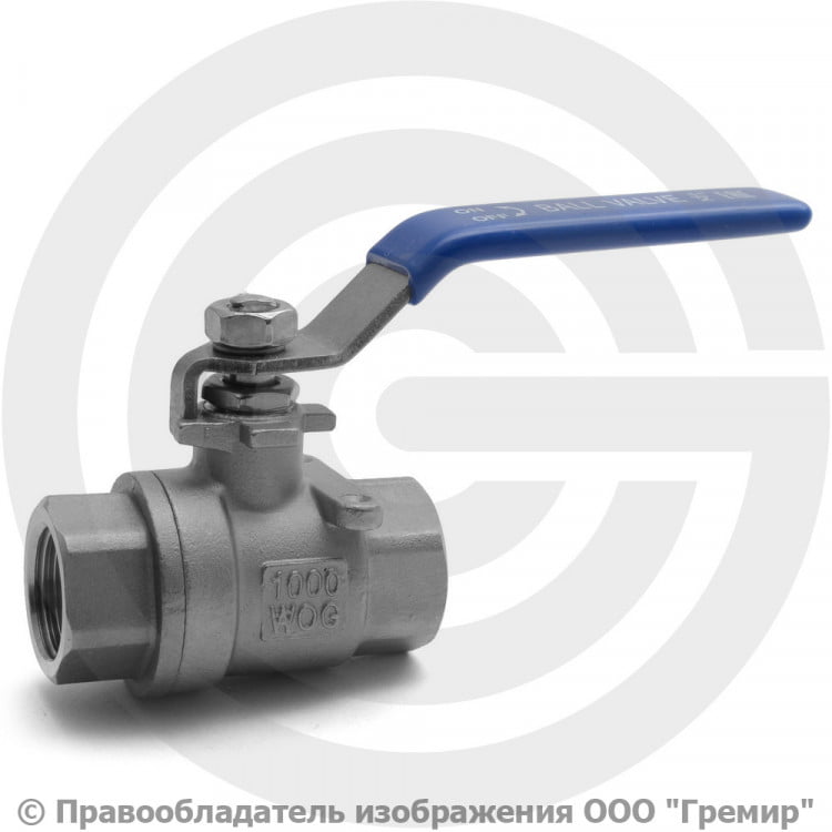 Кран шаровый нержавеющий (нержавейка) Ду-8 (1/4\") Ру-64 муфтовый AISI ...