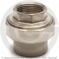 Муфта PP-R комбинированная разъемная серая ВР (ВН) Дн 25-1/2" VALFEX