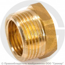 Футорка латунная ВР-НР (ВН-НАР) Ду 32-50 (1 1/4"- 2") STOUT