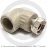 Угольник PP-R комбинированный серый с накидной гайкой Дн 32-1 1/4&quot; VALFEX
