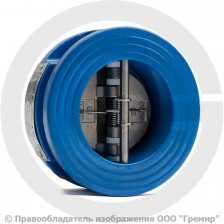 Клапан обратный двухстворчатый чугунный межфланцевый Ду-450 Ру-16 (Т<110°С) ств нерж CB3449 Tecofi