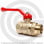 Кран латунный Ду-40 (1 1/2") Ру-16 ВР-НР (ВН-НАР) рычаг ГАЛЛОП Стандарт 221
