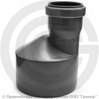 Переход PP-H эксцентрический серый Дн 50-32 б/нап в/к Ostendorf HT HTR