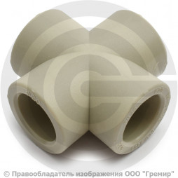 Крестовина PP-R серая Дн 40 Pro Aqua