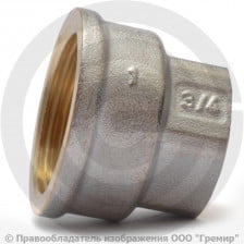 Муфта латунная переходная ВР (ВН) Ду 50-25 (2"-1") никель SantechSystems