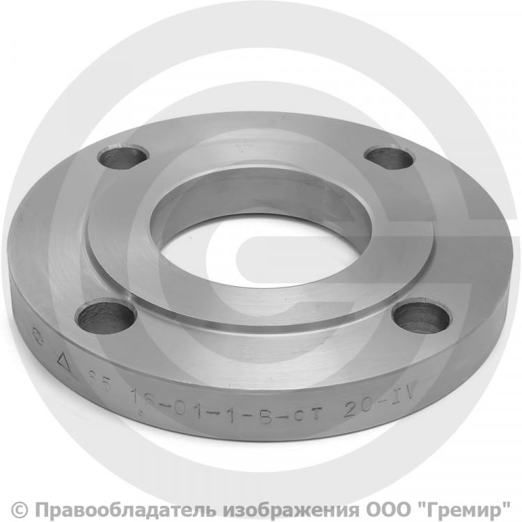 Фланец плоский стальной 1-65-16 ГОСТ 12820 Ру-16 Ду-65 | Гремир