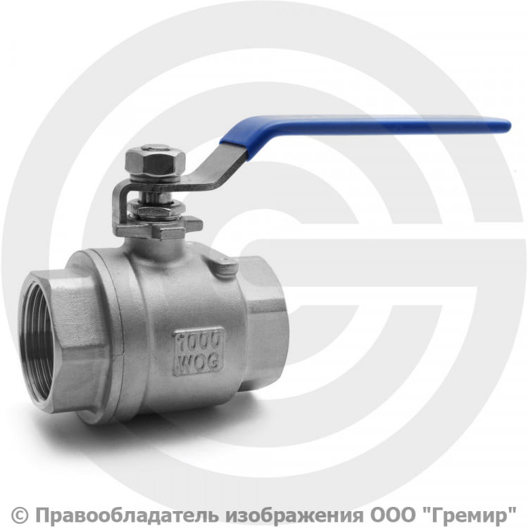 Кран шаровый нержавеющий (нержавейка) Ду-32 (1 1/4\") Ру-40 муфтовый ...