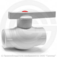 Кран PP-R Дн 25 внутренняя пайка белый OPTIMA VALFEX