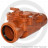 Клапан НПВХ обратный канализационный коричневый Дн 110 б/нап в/к