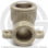 Угольник PP-R комбинированный серый ВР (ВН) Дн 20-1/2" с креплением VALFEX