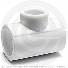 Тройник PP-R редукционный белый Дн 32-25-20 Pro Aqua