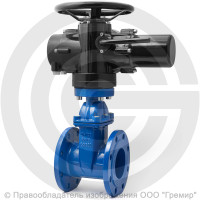 Задвижка чугунная фланцевая Ду-125 Ру-16 (Т<150°С) 30ч939р Китай с электроприводом Benarmo-А.100/24 (380 В) Задвижка чугунная фланцевая Ду-125 Ру-16 (Т<150°С) 30ч939р Китай с электроприводом Benarmo-А.100/24 (380 В)