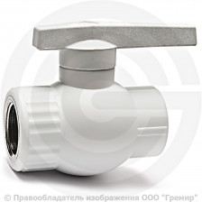 Кран PP-R Дн 25-3/4" Ру-25 ВР (ВН) белый VALFEX
