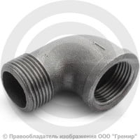 Угольник чугунный ВР-НР (ВН-НАР) Ду 25 (1")