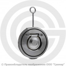 Клапан обратный одностворчатый стальной межфланцевый Ду-50 Ру-16 (Т<110°С) диск оцинк CB5440 Tecofi