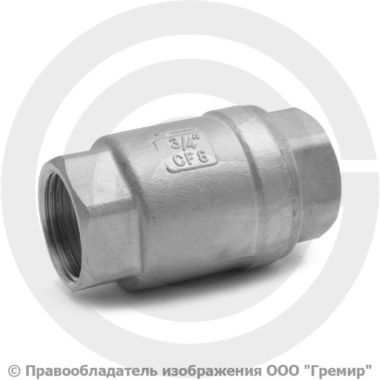 Клапан обратный нержавеющий Ду-20 (3/4") Ру-40 ВР NK-CS20/4 купить в ...