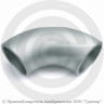 Отвод 377х9 (Ду-350) оцинкованный 90 градусов Китай