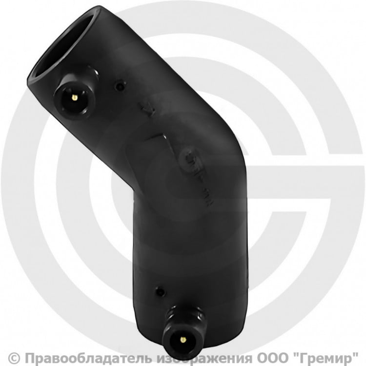 Отвод ПЭ100 электросварной Дн 125 45гр Ру-16 SDR11 EUROSTANDARD | Гремир