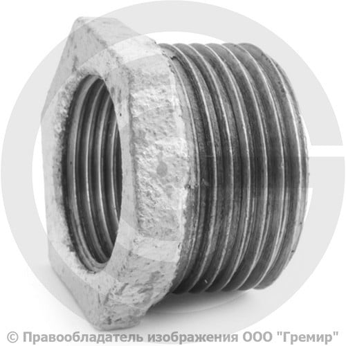 Футорка чугунная оцинкованная Ду 25-15 (1