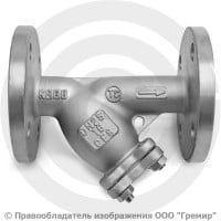 Фильтр сетчатый нержавеющий AISI 304 (CF8) фланцевый Ду-25 (1") Ру-16 (Т<250°С) NK-FYS25/4