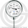 Термометр биметаллический радиальный ТБ-100 G 1/2 Ру-25 от 0°C до +120°C, ножка 100 мм