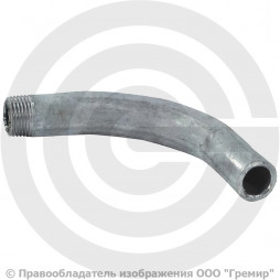 Отвод гнутый 21,3х2,5 (Ду-15) оцинкованный 90 градусов шовный резьба-сварка исп.1 из труб ГОСТ 3262 КАЗ