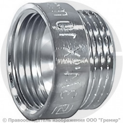 Удлинитель латунный ВР-НР (ВН-НАР) Ду-20 (3/4") L=70мм хром SantechSystems
