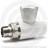Клапан запорный (вентиль) PP-R белый НР (НАР) Дн 20-1/2&quot; Ру-25 прямой для радиатора VALFEX
