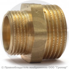 Ниппель латунный переходной НР (НАР) Ду 32-15 (1 1/4"-1/2") VALFEX