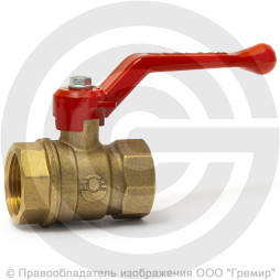 Кран латунный Ду-20 (3/4") Ру-40 ВР (ВН) муфтовый рычаг VALFEX 11Б27фт1М