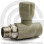 Клапан запорный (вентиль) PP-R серый Дн 20-1/2" Ру-25 НР (НАР) прямой для радиатора VALFEX