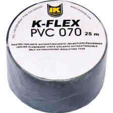 Лента 38мм х 25м черная самоклеящаяся K-flex ПВХ PVC AT 070