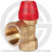 Клапан предохранительный латунный для отопления Ду 15-20 (G1/2&quot;-G3/4&quot;) Рср=2.5бар (Т&lt;110°С) SVS-0010 STOUT